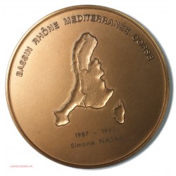 Médaille Pour que l'eau vive Bassin Rhône Médit. Corse, lartdesgents.fr