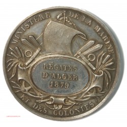 Ministère Marine et des colonies RÉGATES D'ALGER 1879 ARGENT, lartdesgents.fr