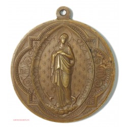 Médaille religieuse de collège Mong. (nd 1880) , lartdesgents.fr