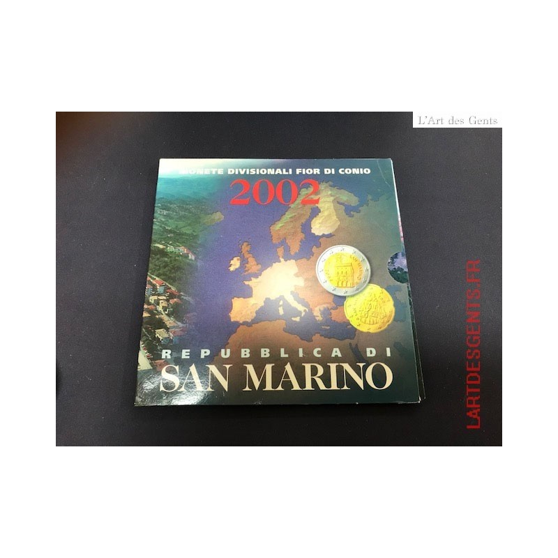 Coffret BU Saint Marin 2002, lartdesgents.fr