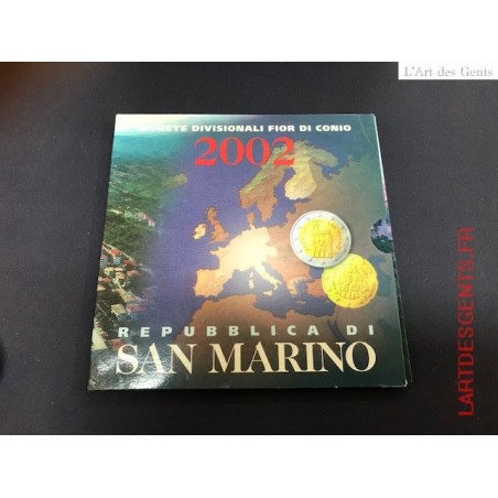 Coffret BU Saint Marin 2002, lartdesgents.fr