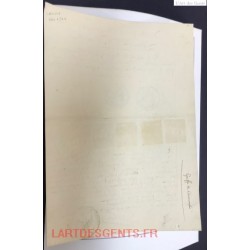 Timbres de dimension - sur document série neuve N° 1 à 5 1863, lartdesgents.fr