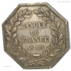 Jeton Banque de France An VIII par démarest , lartdesgents.fr