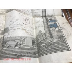 Certificat Franc-Maçon G.Orient + plaque Loge Parfaite Humanité Montpellier 1819