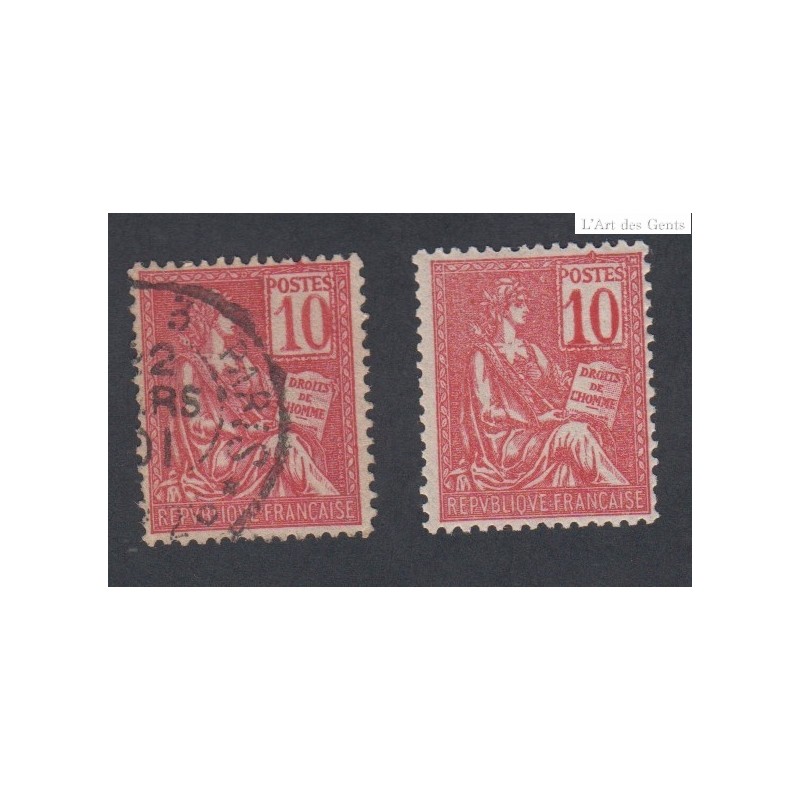 Timbres France n°112 Type Mouchon 1900 Neuf** cote 125 Euros lartdesgents