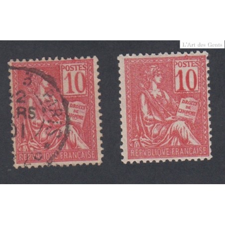 Timbres France n°112 Type Mouchon 1900 Neuf** cote 125 Euros lartdesgents