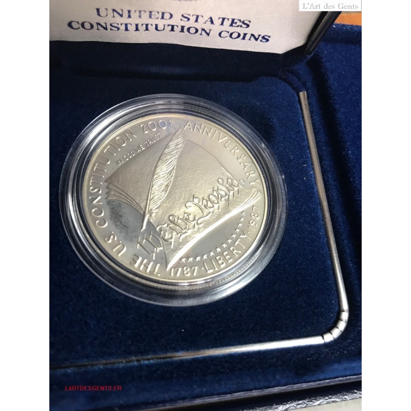 USA - 1987-S Coffret Dollar CONSTITUTION 200° Proof avec COA*, lartdesgents.fr