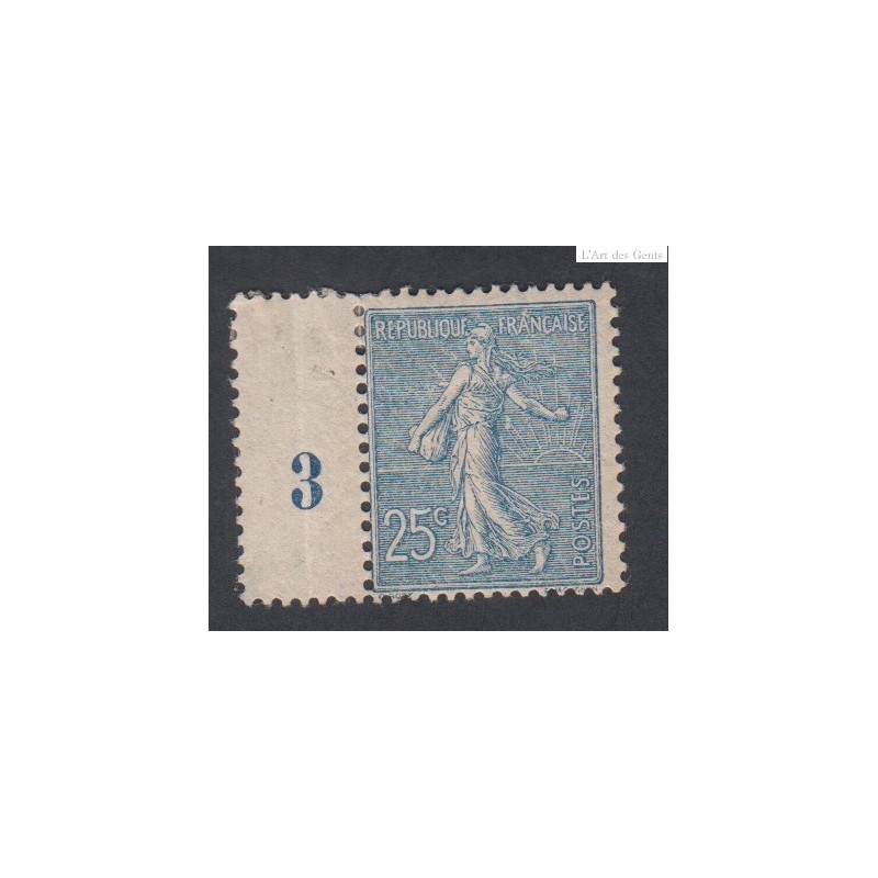 Timbre France Type Semeuse N°132 - 1903 Neuf*  cote 80 Euros lartdesgents
