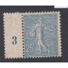 Timbre France Type Semeuse N°132 - 1903 Neuf*  cote 80 Euros lartdesgents