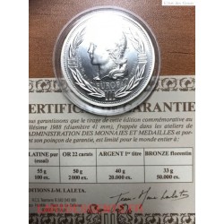 France, Médaille Argent, Ecu Europe, Marianne, 1988, Rodier,, lartdesgents.fr