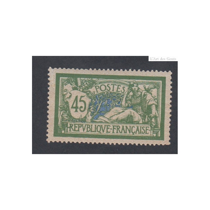 Timbre France Type Merson N°143 - 1907 Neuf** cote 120 Euros lartdesgents