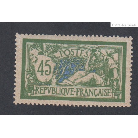 Timbre France Type Merson N°143 - 1907 Neuf** cote 120 Euros lartdesgents