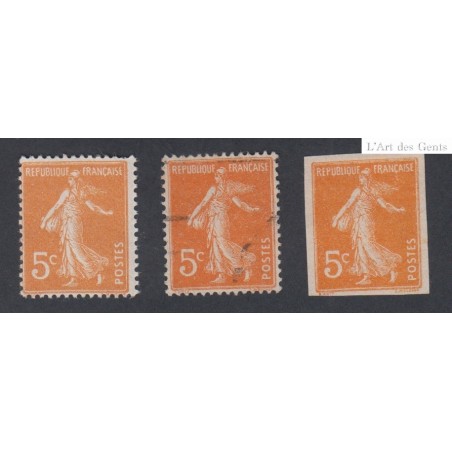 Timbres France n°158 non dentelé - 1921-1922 Neuf* cote 59 Euros lartdesgents