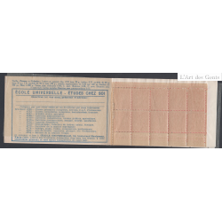 Carnet Ancien France n°199-C 23 - 20 timbres semeuse - Neuf** cote 200 Euros lartdesgents