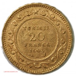 Tunisie 20 Francs or 1904 A...