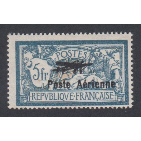 Timbre Poste Aérienne - timbre n°2 - 1927 - Neuf* avec charnière Signé Brun - lartdesgents