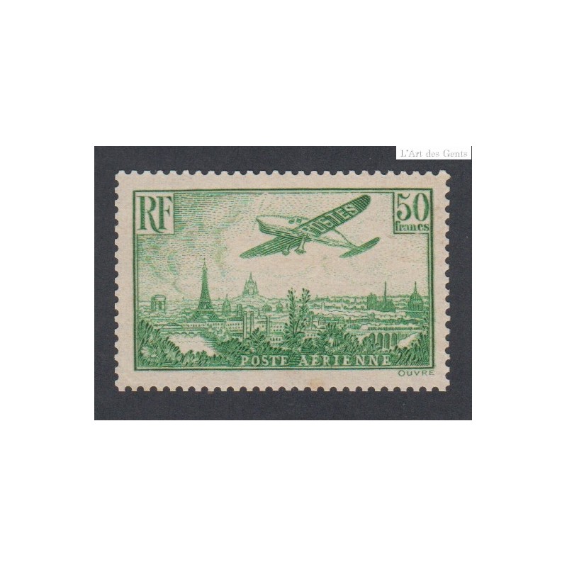 Timbre Poste Aérienne -  n°14 - 1936 - Neuf** - Cote 2000 Euros- lartdesgents