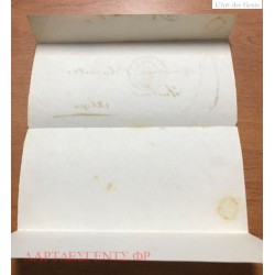 LETTRE ALGER 1848 TAXE CACHET à DATE ORAN POSS. D'AFR. 21 OCT. 1848