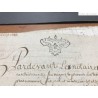 Timbres papier: Documents avec Cachets Généralité de Soissons 1738-1745 N° 180,181,187,191.