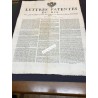 Affiche "Lettres patentes du roi" 1780 Prisse de possesion Papiers parchemins timbrés