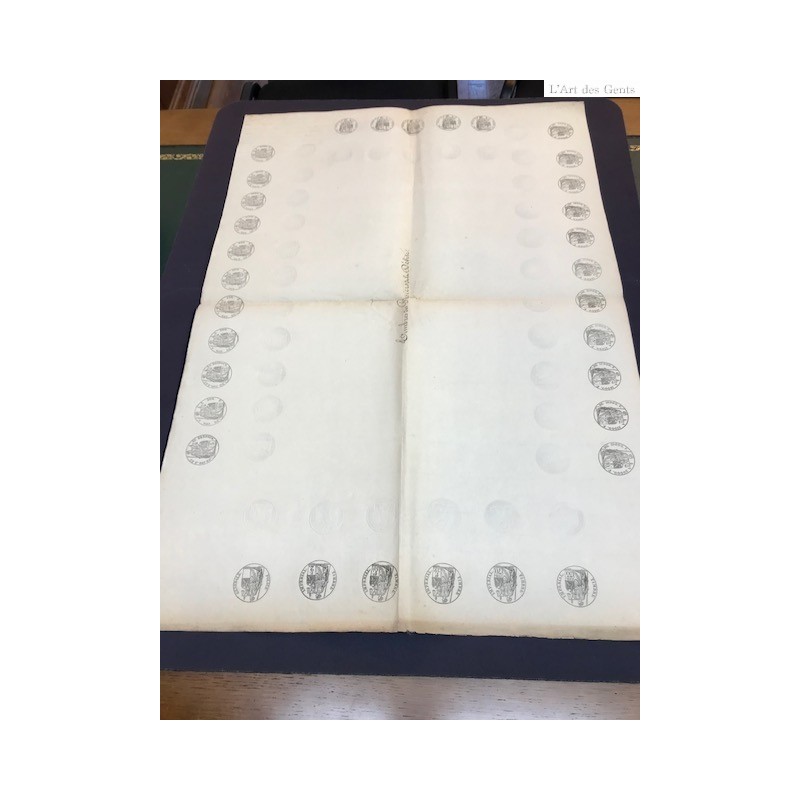Document de Greffe, pour Tarascon 1853, 66 timbres, lartdesgents.fr