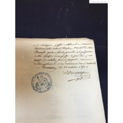 Document de Greffe, pour Tarascon 1853, 66 timbres, lartdesgents.fr