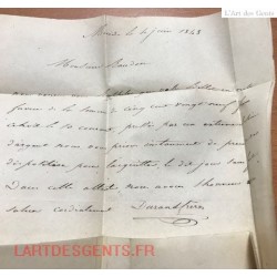 1848 lettre Mende vers Bleymard (Lozère) taxe??