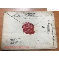 1831 Recommandé Russie vers Allemagne (saalfed) Cachet TILSIT Lituanie