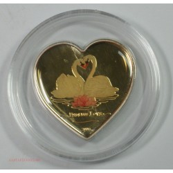 LIBERIA 10$ 2006  Part of the collection "Silver Hearts" ENDLESS LOVE