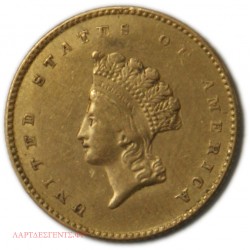 USA - USA - 1$ 1855 gold Indian Princess head, small head type 2 voir photos