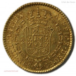 SPAIN - 2 Escudos 1831 Sevilla FERDINAN VII, lartdesgents.fr