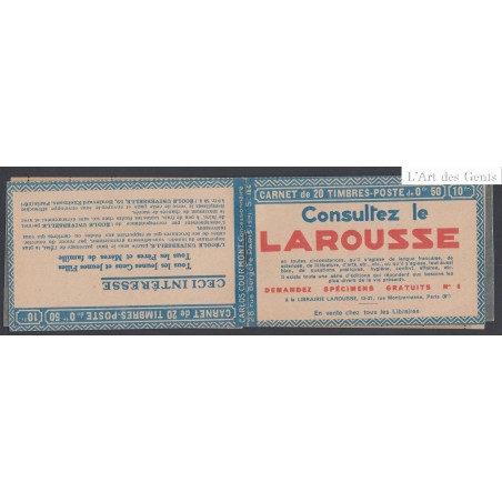 Carnet Ancien France n°199-C 31 - 20 timbres semeuse - Neuf** cote 230 Euros lartdesgents