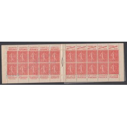 Carnet Ancien France n°199-C 31 - 20 timbres semeuse - Neuf** cote