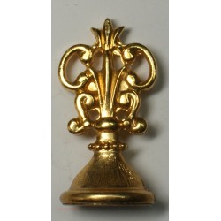 Sceau cachet bronze doré Monogramme L, lartdesgents.fr