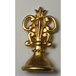 Sceau cachet bronze doré Monogramme, lartdesgents.fr