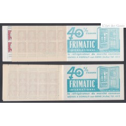 lot 2 Carnets n°1263-C3 Série 01-61 et 14-61 - Type Marianne Decaris -  Neufs** cote 200 Euros