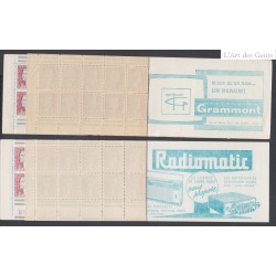 lot 2 Carnets n°1263-C3 Série 01-63 et 18-64 - Type Marianne Decaris -  Neufs** cote 200 Euros