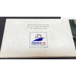 Coffret complet de 15 BE Or et Argent coupe du monde de football 1998 1996, lartdesgents.fr