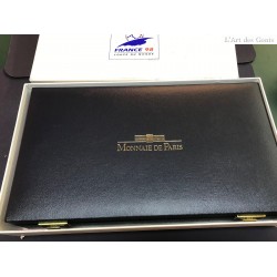 Coffret complet de 15 BE Or et Argent coupe du monde de football 1998 1996, lartdesgents.fr