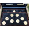 Coffret complet de 15 BE Or et Argent coupe du monde de football 1998 1996, lartdesgents.fr