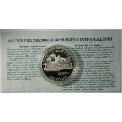 USA - 1890-1990P  Dollar EISENHOWER  Proof sous capsule, lartdesgents.fr