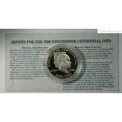 USA - 1890-1990P  Dollar EISENHOWER  Proof sous capsule, lartdesgents.fr