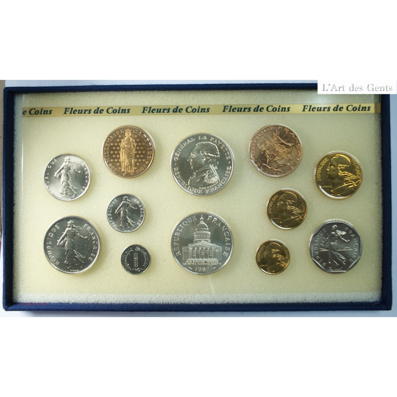 Coffret FRANCE 1987 Fleur de Coin FDC, lartdesgents.fr