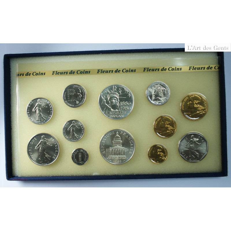 Coffret FRANCE 1986 Fleur de Coin FDC, lartdesgents.fr