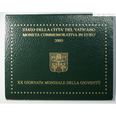 VATICAN BU- 2 Euro 2005, Journée Mondiale de la jeunesse. lartdesgents.fr