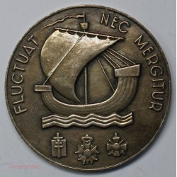 Médaille argent Fluctuat Nec Mergitur "Ville de Paris" 1963, lartdesgents.fr