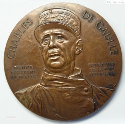Médaille CHARLES DE GAULLE "1er résistant de France", lartdesgents.fr