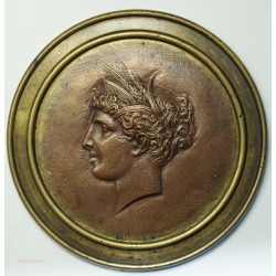 Médaille uniface tête TANIT (sicile) , lartdesgents.fr