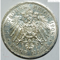 Germany- FUNF 5 MARK 1908 (1558-1908), FDC lartdesgents.fr