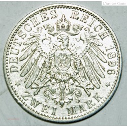 GERMAN STATES - SONDERCH ZWEI 2 MARK 1896 TTB, lartdesgents.fr